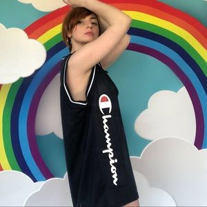 Navy Blue Vintage Champion Jersey